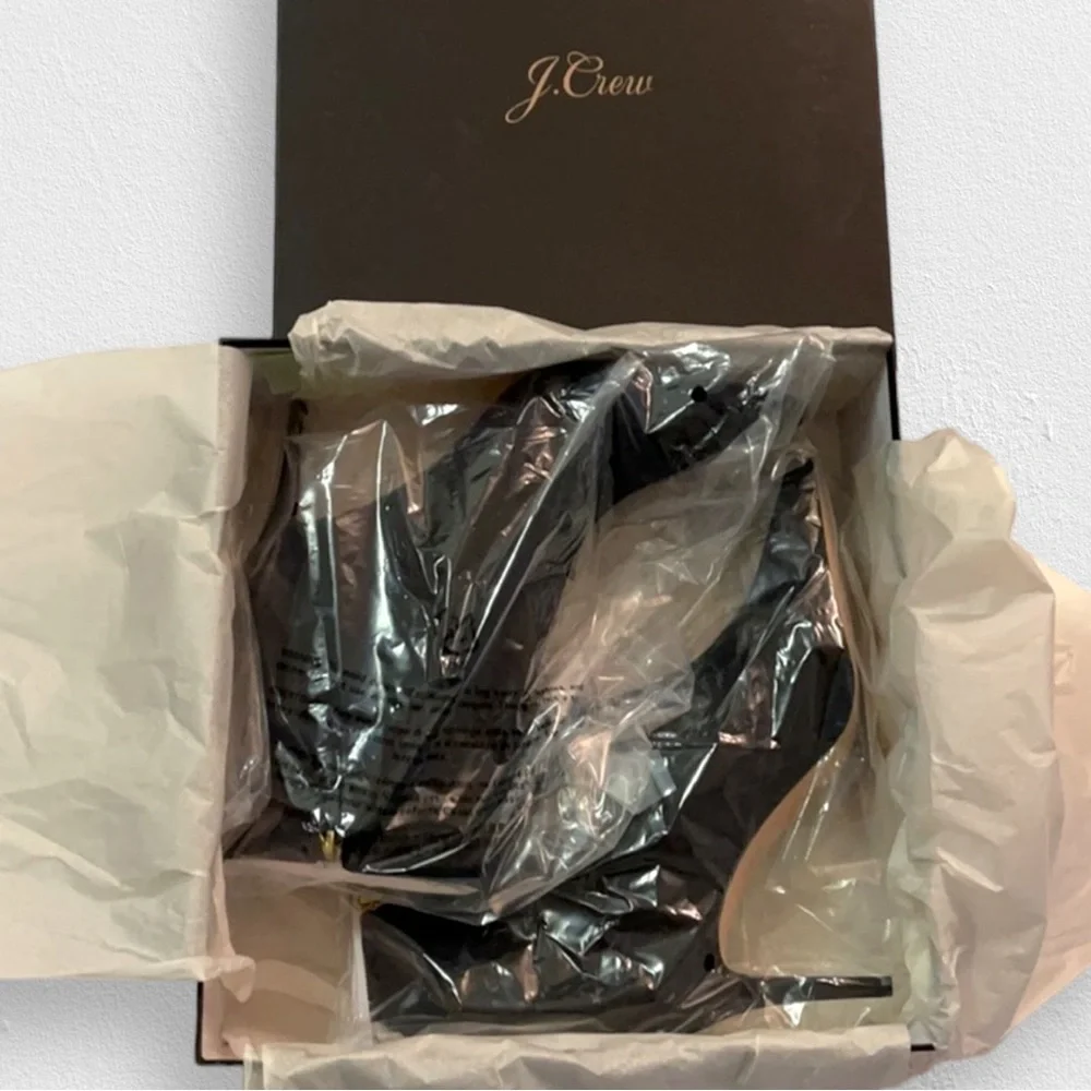 NWT $268 - J. Crew Suede Pointed Stiletto Ankle Boot in Black - Sz 11 - AE853